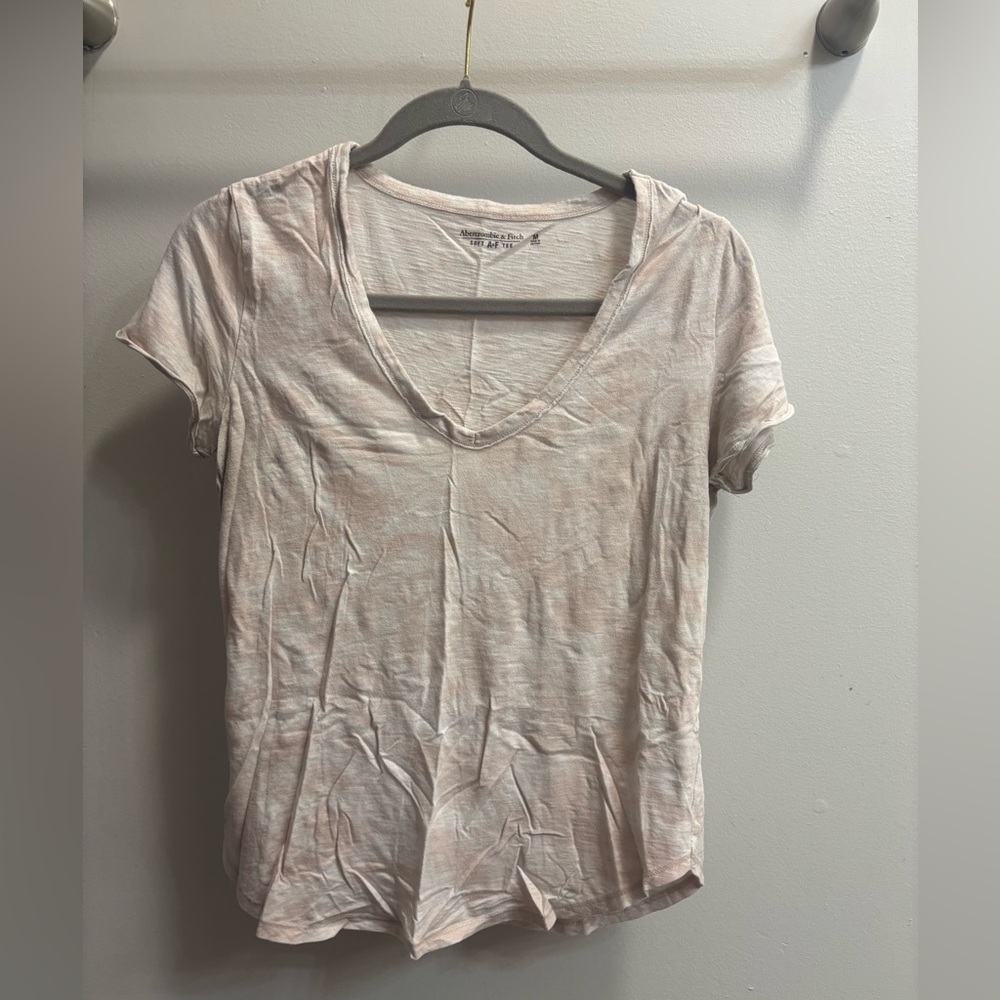 Abercrombie & Fitch Pink Tie-Dye Soft AF T-Shirt